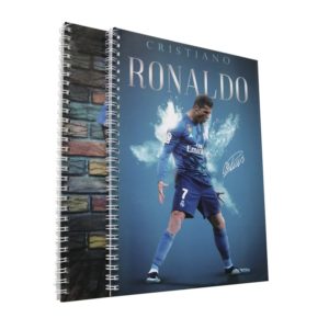 Cristiano Ronaldo Themed Spiral Notebook