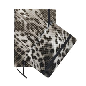 Vente en gros de carnets de notes avec couverture en cuir imprimé en peau de léopard