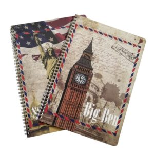 Retro Stamps Spiral Notebook Wholesale