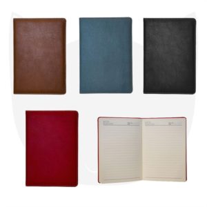Simple Style Leather Cover Notebook Customized