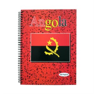 Carnet de notes à spirales pour l'Angola