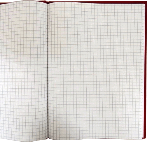 Page intérieure d'un cahier de notes lignées pour les mathématiques