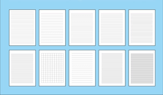 Different Printing of A4 Notebook Paper