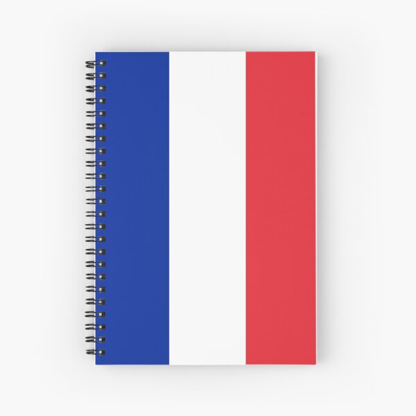 Carnet de notes avec drapeau français