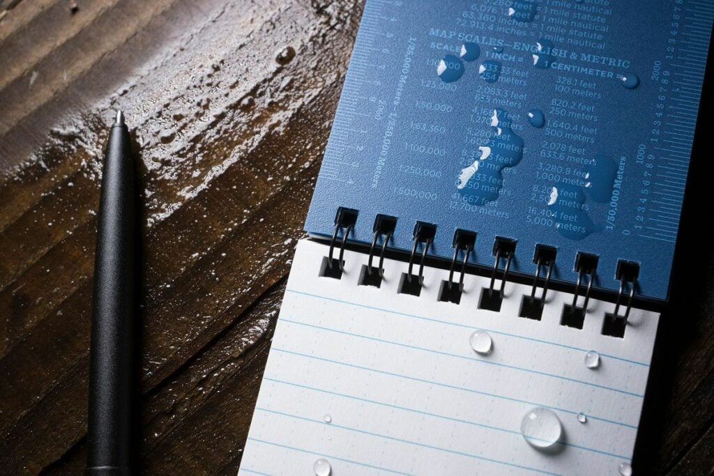 A Waterproof Notebook