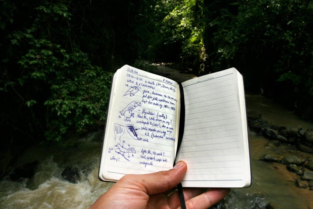دفتر ملاحظات مقاوم للماء في الحقول والغابات