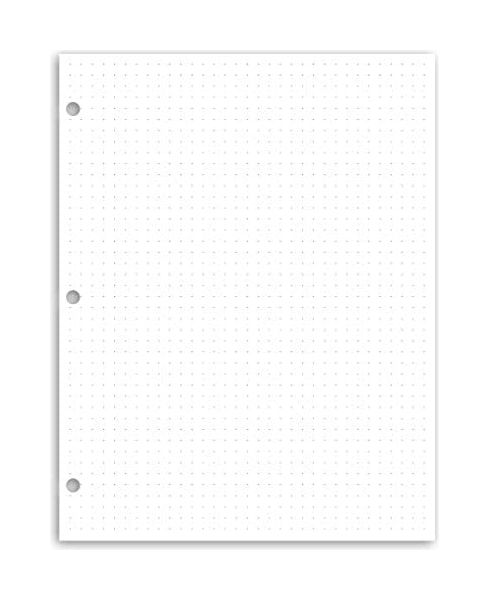 Papier pour carnet de notes à feuilles mobiles à grille de points