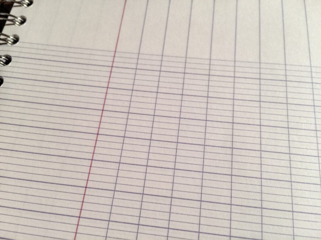 French Notebook Paper