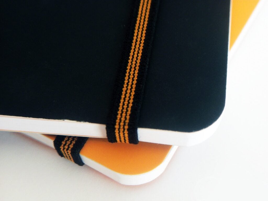 French Ruled Notebooks With Elastic Closure Strap