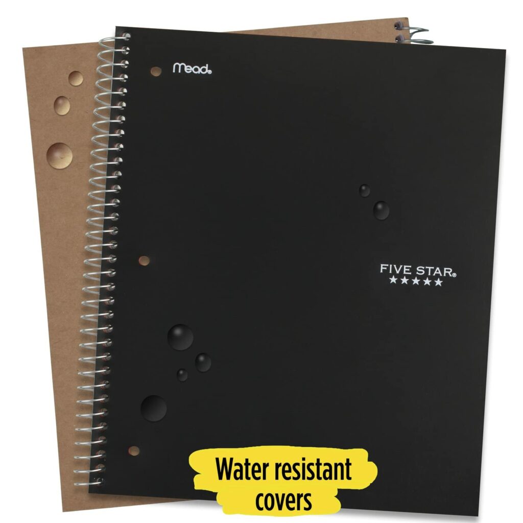 Spiral Notebooks Wide Ruled by Five Star-1