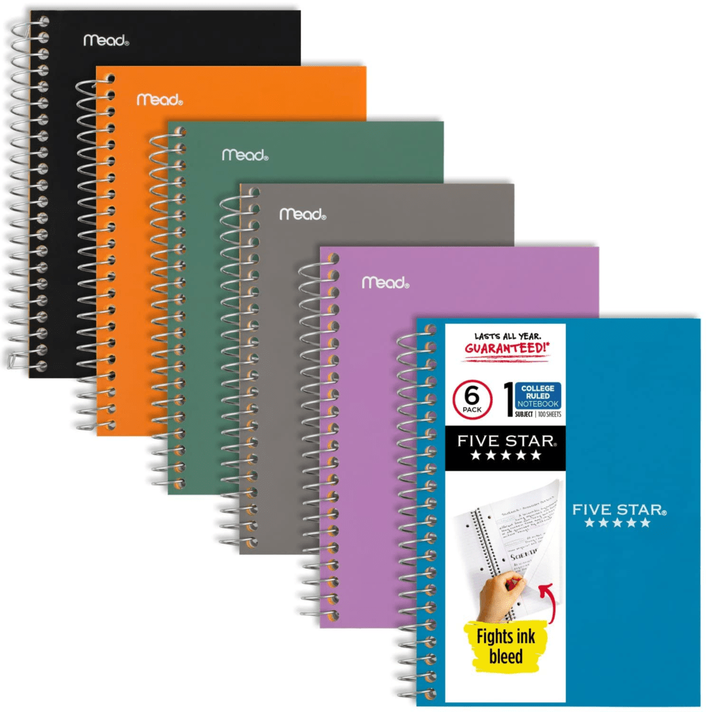 Minimalist Personal College Ruled Spiral Notebooks-1