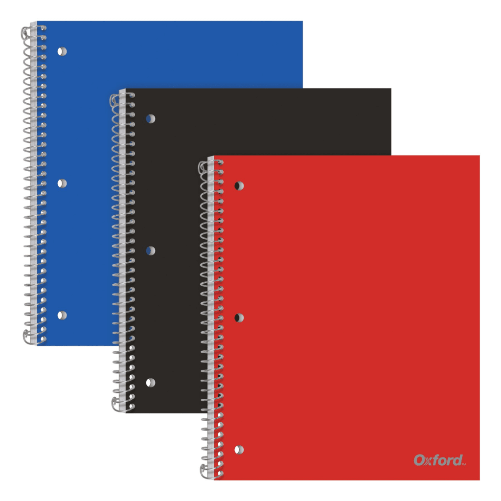 Spiral College Ruled Paper Notebooks-1