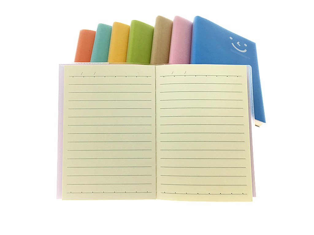 Travelers' Smiling Face Plastic Cover Journal Notebook-2