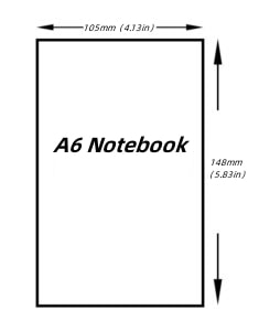 حجم دفتر الملاحظات A6