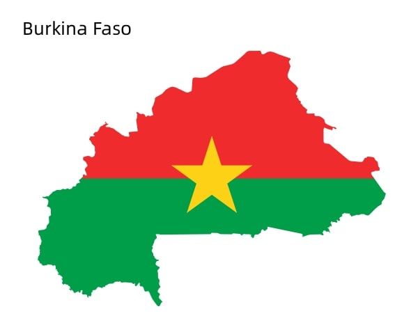 خريطة بوركينا فاسو