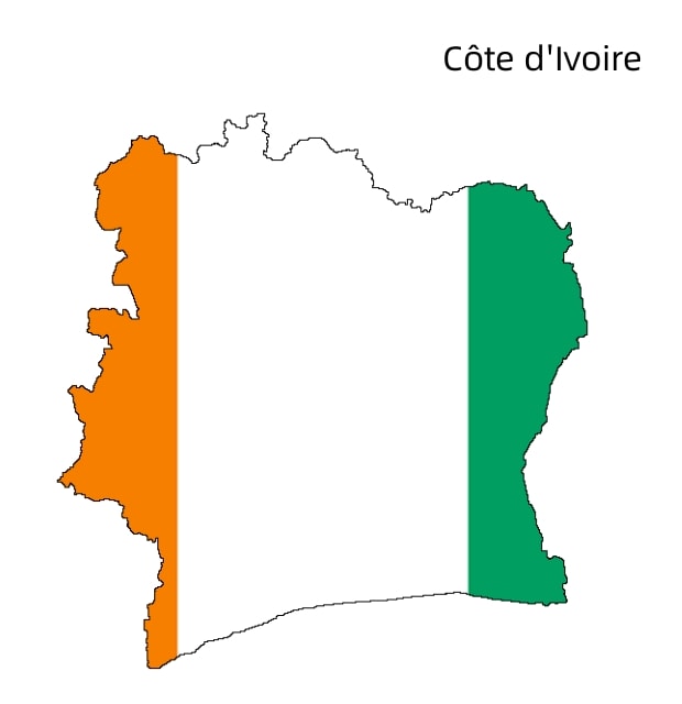 Côte d'Ivoire (carte)