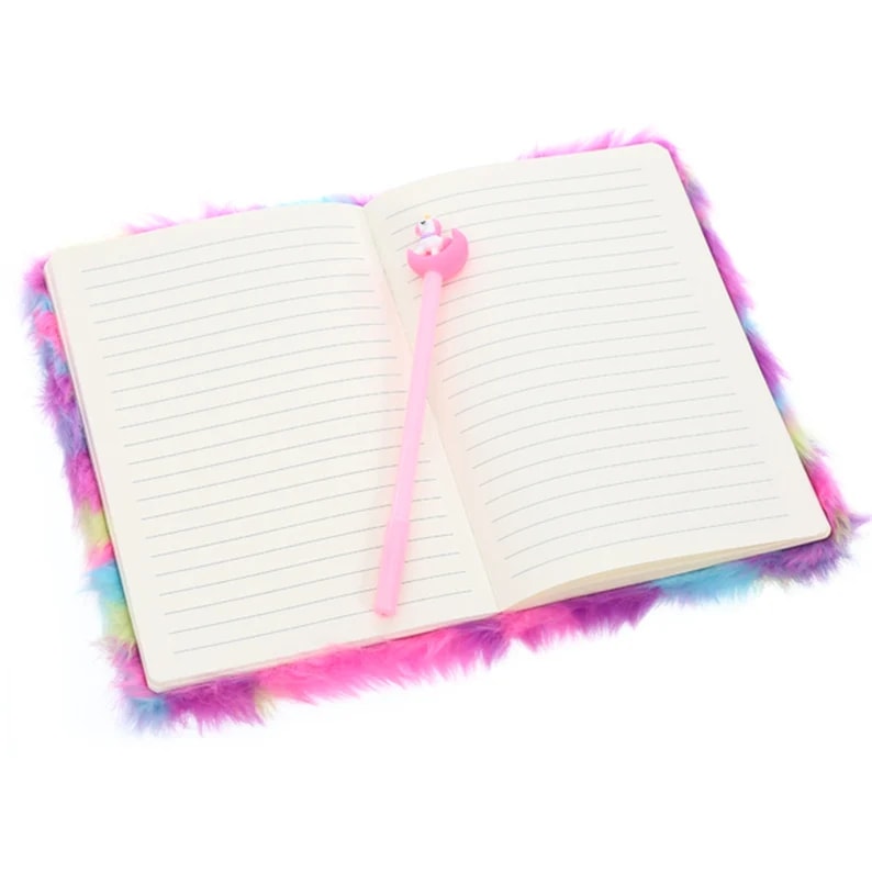 Cute Unicorn Fluffy Notebook-2