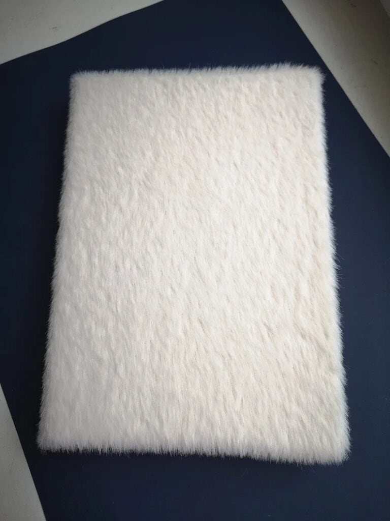 Handmade Plush Faux Fur Notebook-1