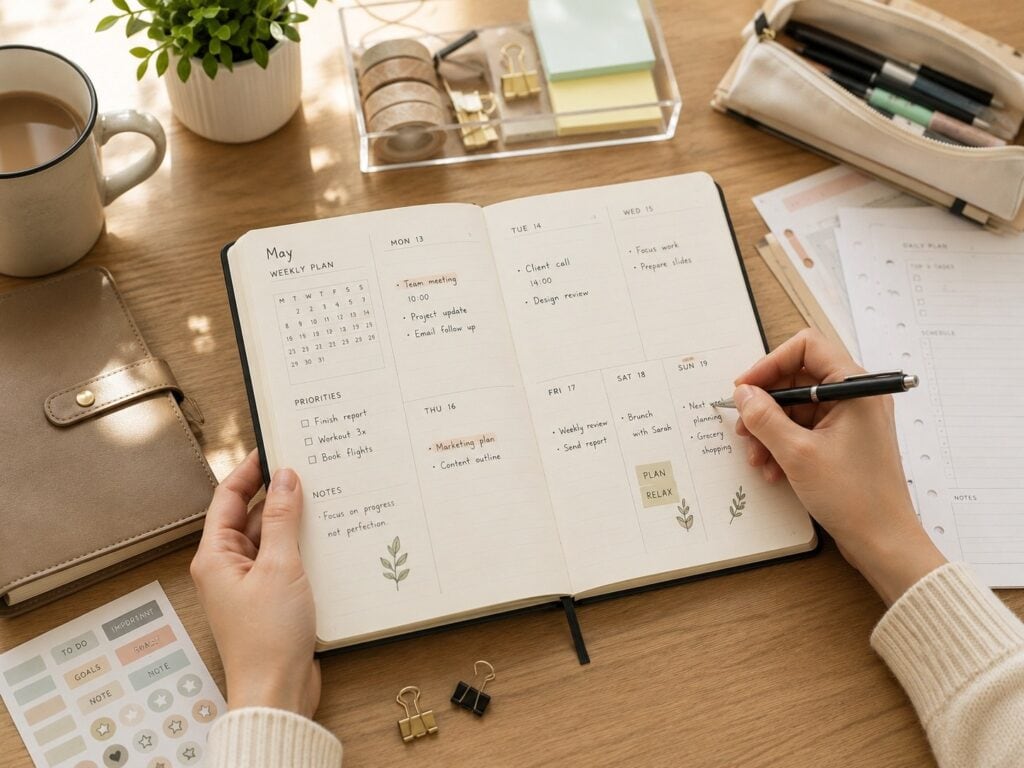 أحجام الدفاتر - الاستخدامات المختلفة - التخطيط اليومي