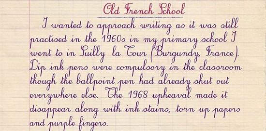 تدرب على الخط باستخدام دفتر ملاحظات فرنسي-1