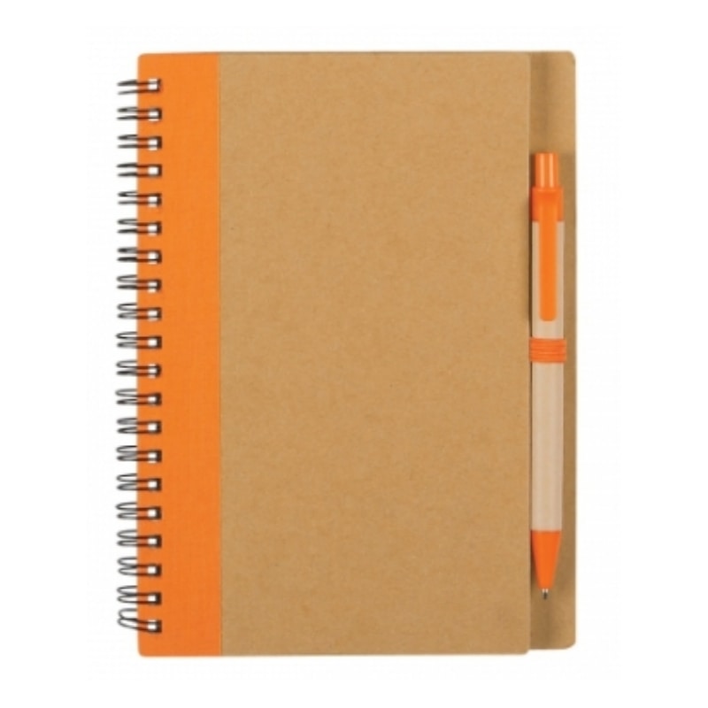 Eco-Inspired Spiral Notebook & Pen