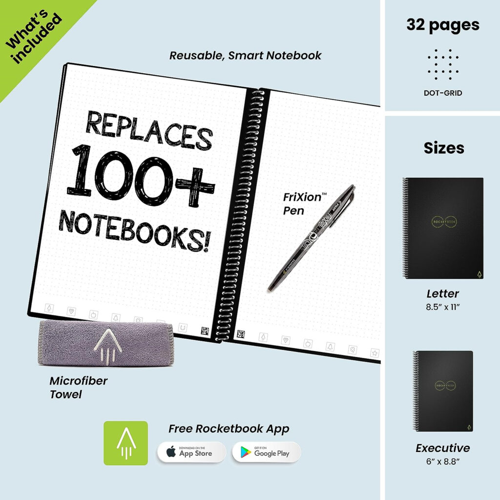 دفتر Rocketbook الذكي القابل لإعادة الاستخدام-3